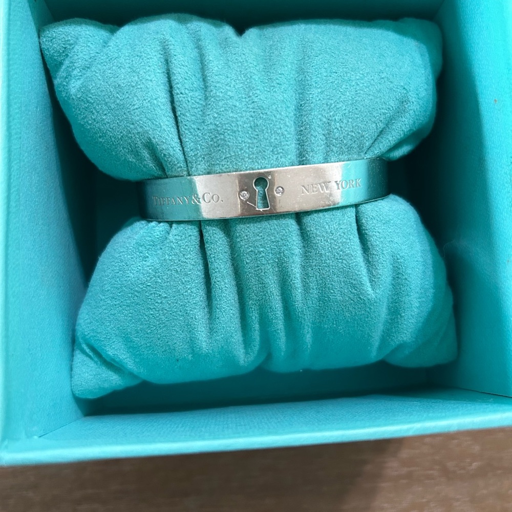 Tiffany & Co. Silver and Turquoise Key Bracelet